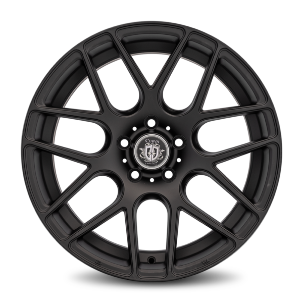 C7 18x9 5x120 35 Matte Black - Image 2