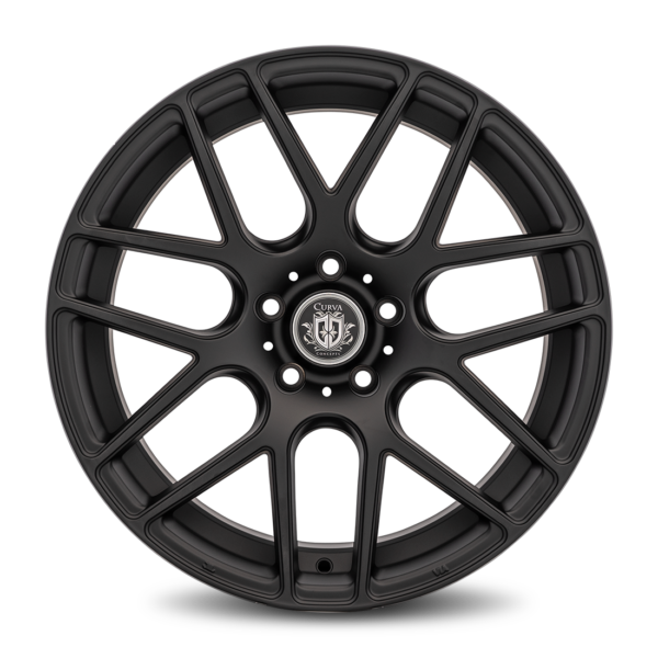 C7 19x8.5 5x120 35 Matte Black - Image 2