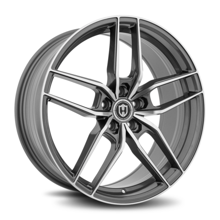 CFF25 18x8.5 Blank 35 Gun Metal Machine Face
