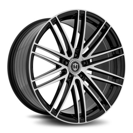 CFF50 20x9 5x114.3 35 Gloss Black Machine Face