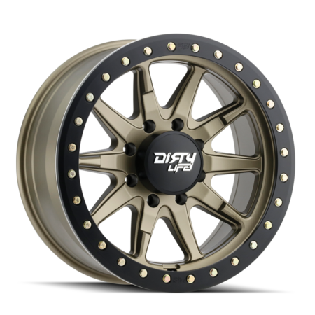DT-2 17x9 5x127 -12 Satin Gold W / Simulated Ring