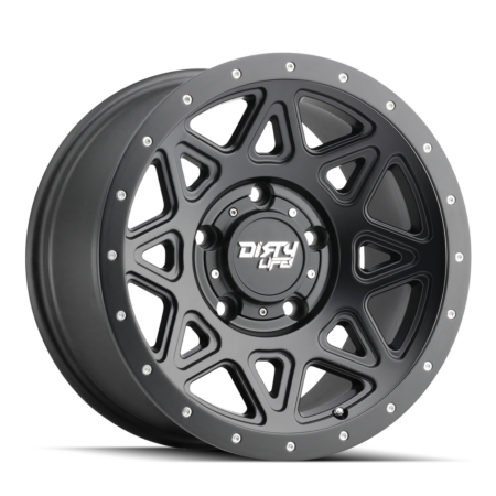 Canyon Pro 17x9 5x127 -12 Matte Black W / Simulated Ring