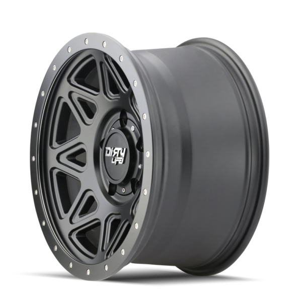 Canyon Pro 17x9 5x127 -12 Matte Black W / Simulated Ring - Image 2