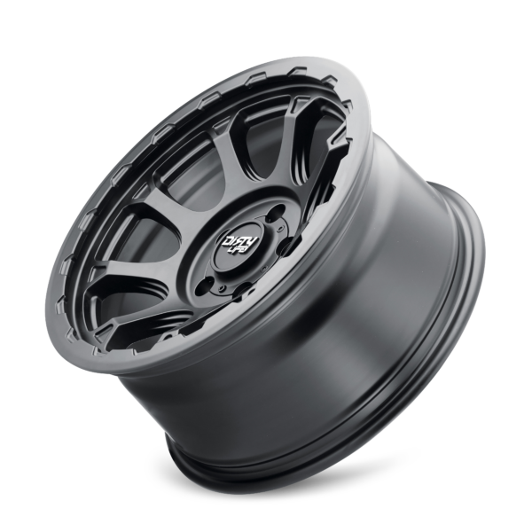 Drifter 17x8.5 6x139.7 -6 Matte Black W / Simulated Ring - Image 3