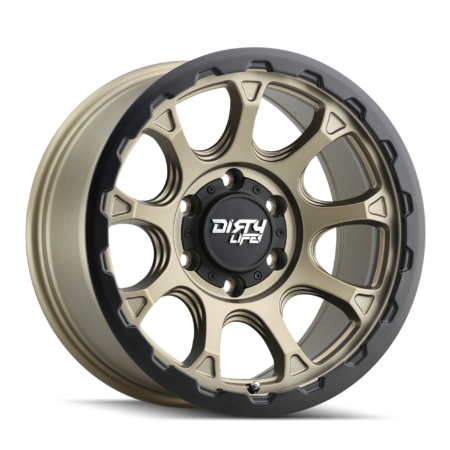 Drifter 17x8.5 5x127 -6 Matte Gold W / Simulated Ring