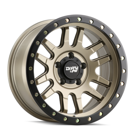 Canyon Pro 17x9 5x127 -12 Satin Gold W / Simulated Ring