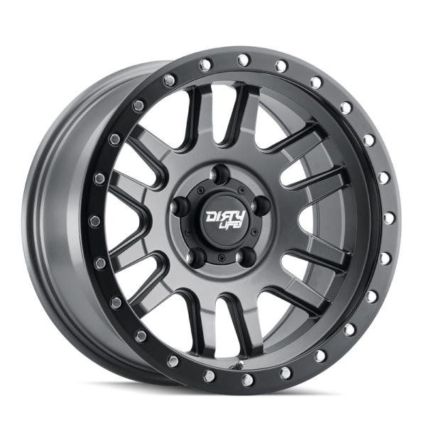 Canyon Pro 17x9 5x127 -12 Satin Graphite W / Simulated Ring