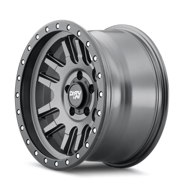 Canyon Pro 17x9 5x127 -12 Satin Graphite W / Simulated Ring - Image 2