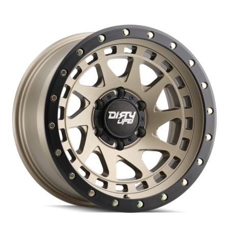 Enigma Pro 17x9 6x135 -12 Satin Gold W / Simulated Ring