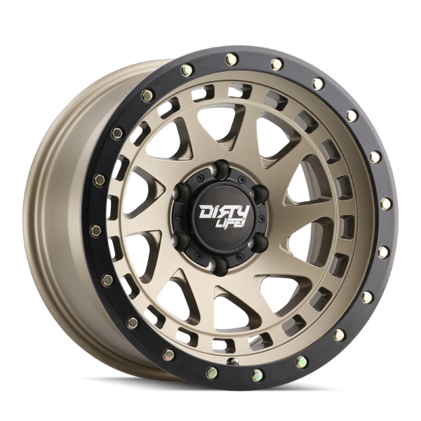Enigma Pro 17x9 6x135 -12 Satin Gold W / Simulated Ring