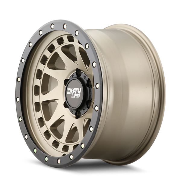 Enigma Pro 17x9 6x135 -12 Satin Gold W / Simulated Ring - Image 2