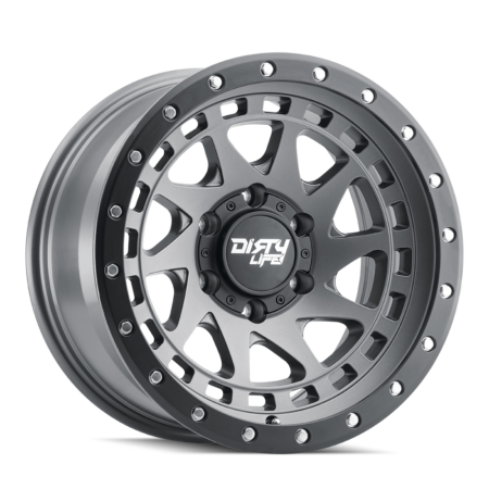 Enigma Pro 17x9 6x135 -12 Satin Graphite W / Simulated Ring