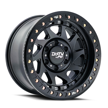 Enigma Race 17x9 6x139.7 -38 Matte Black Beadlock