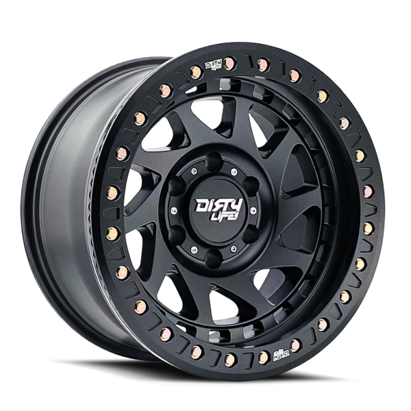 Enigma Race 17x9 6x135 -38 Matte Black Beadlock