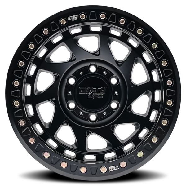Enigma Race 17x9 6x135 -38 Matte Black Beadlock - Image 3