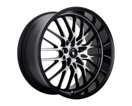 Lace 17x8 5x112 +45 Gloss Black / Machined Face