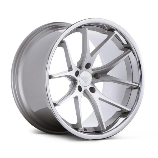 FR2 19x10.5 5x112 +25 Machine Silver / Chrome Lip