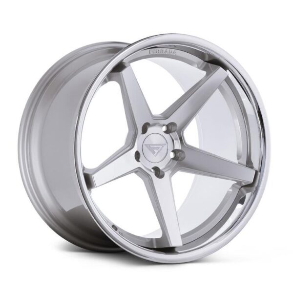 FR3 19x10.5 5x114.3 +25 Machine Silver / Chrome Lip
