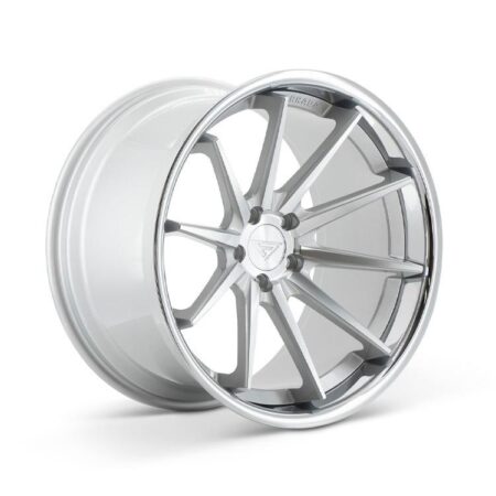 FR4 22x9.5 5x120 +15 Machine Silver / Chrome Lip