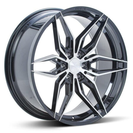 FT5 22x9.5 6x135 +25 Machine Black