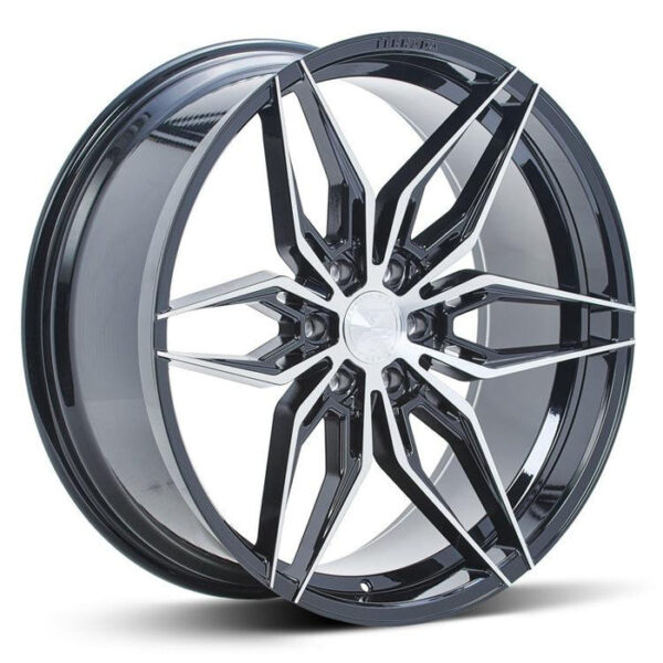 FT5 24x10 6x139.7 +25 Machine Black