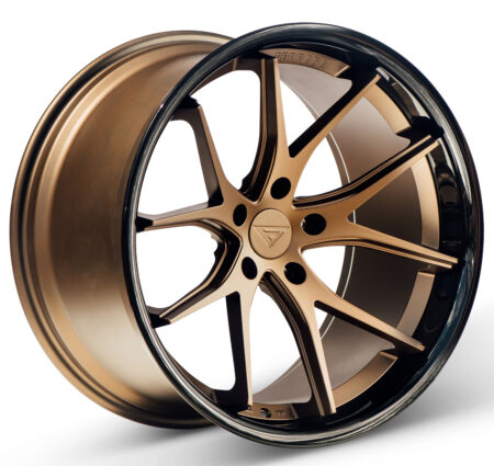 FR2 19x8.5 5x114.3 +35 Matte Bronze / Gloss Black Lip