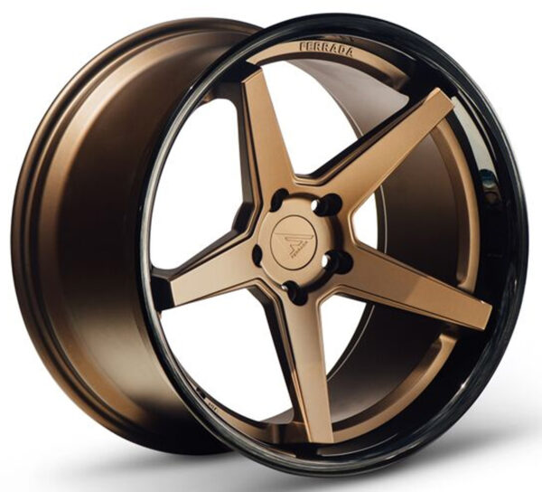 FR3 19x10.5 5x112 +38 Matte Bronze / Gloss Black Lip