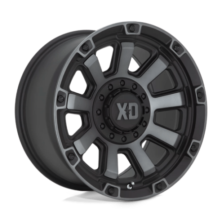 XD852 Gauntlet 17x9 6x135/6x139.7 +0 Satin Black With Gray Tint