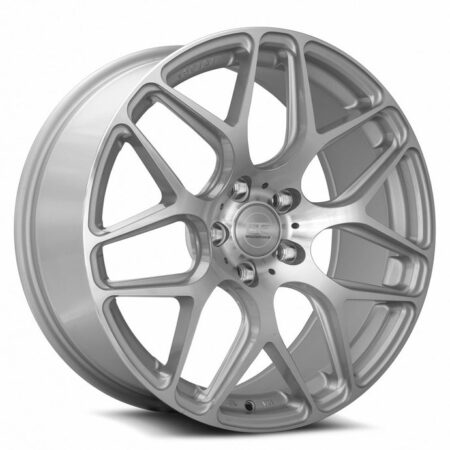 GF9 20x8.5 5x112 +25 Silver Machine Face