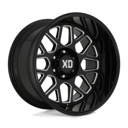 XD849 Grenade 2 20x10 6x135 -18 Gloss Black Milled