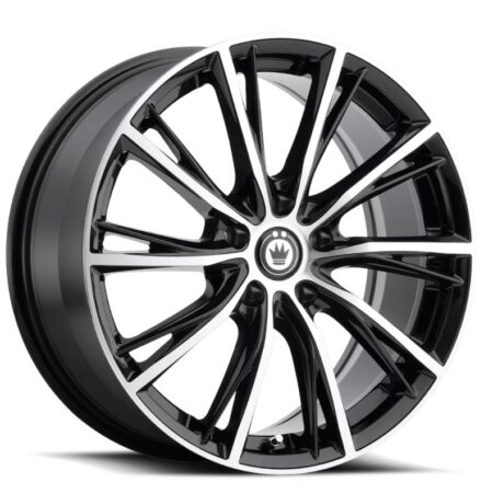 Impression 16x7.5 5x114.3 +40 Gloss Black W / Machined Face