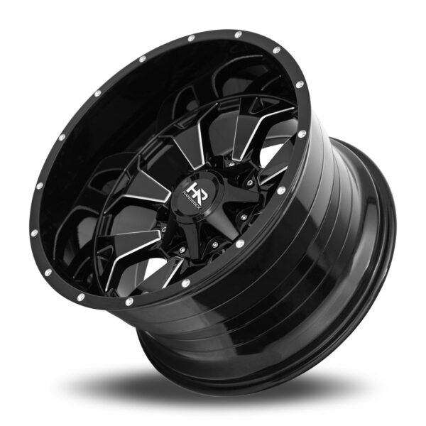 Devastator 22x10 5x127/5x139.7 -25 Gloss Black Milled - Image 3