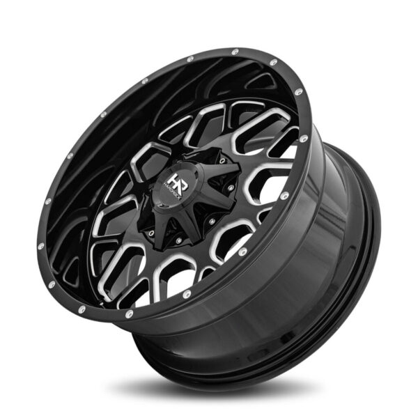 Gunner 20x10 5x127/5x139.7 -19 Gloss Black Milled - Image 3
