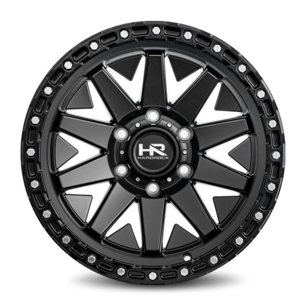 H106 17x9 6x139.7 +1 Matte Black-Black B/L - Image 2