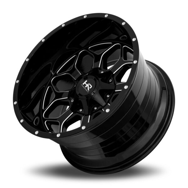 Indestructible 20x10 5x127/5x139.7 -19 Gloss Black Milled - Image 3