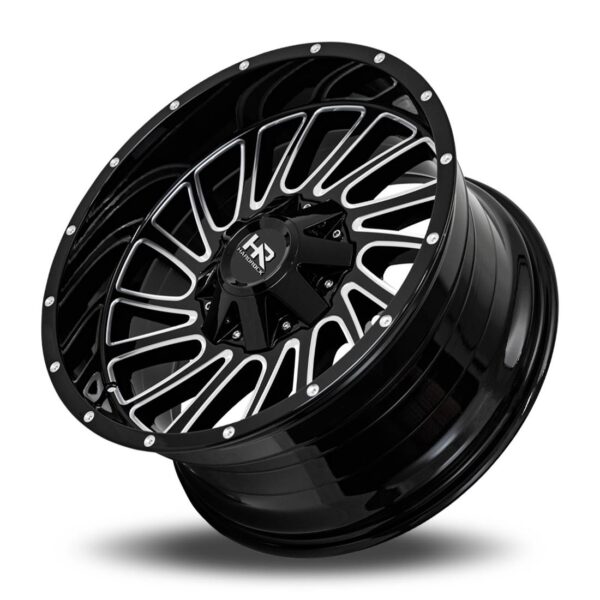 Overdrive 20x12 6x135/6x139.7 -51 Gloss Black Milled - Image 3