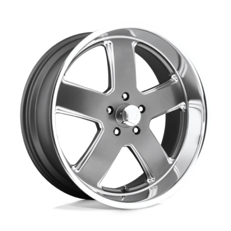 U118 Hustler 20x8 5x120.7 +1 Matte Gun Metal