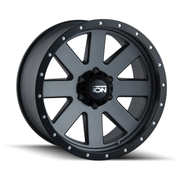 134 18x9 5x139.7 +0 Matte Gunmetal / Black Beadlock