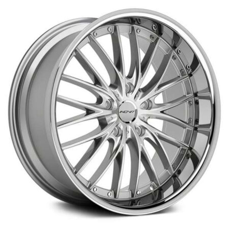 Haste 19x8.5 5x112/5x114.3 +33 Silver/Stainless Steel Lip