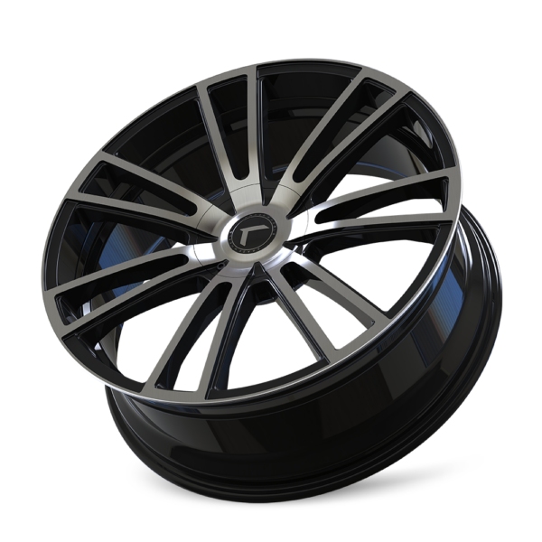 Spectra 22x8.5 5x110/5x127 +38 Black Machined - Image 3