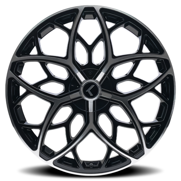 Ricochet 22x8.5 5x115/5x120 +38 Black Machined - Image 3