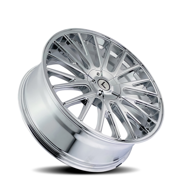 Double Down 22x8.5 5x108/5x114.3 +38 Chrome - Image 2