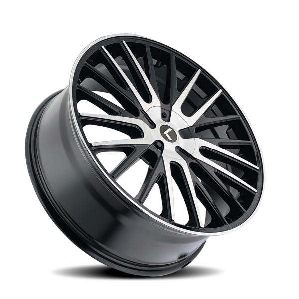 Double Down 22x8.5 5x100/5x114.3 +38 Black Machined - Image 2