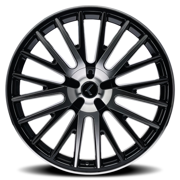 Double Down 22x8.5 5x100/5x114.3 +38 Black Machined - Image 3
