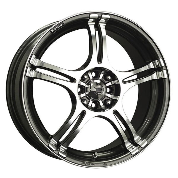 Incident 16x7 5x100/5x114.3 +40 Graphite / Machined Face