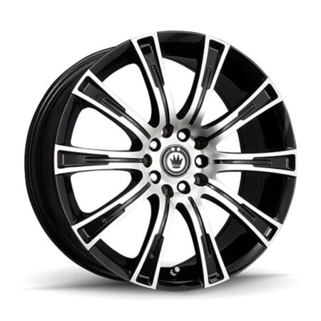 Crown 16x7.5 5x105/5x114.3 +40 Machined Face / Gloss Black
