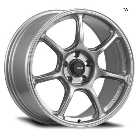 Ultragram *knurled Bead* 18x9.5 5x114.3 +25 Titanium Metallic