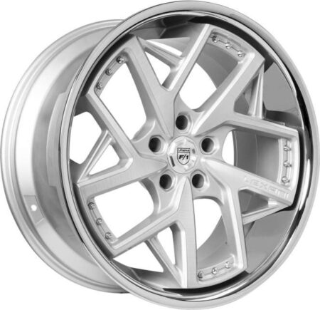 Devoe 20x10.5 5x120 +35 Silver /Machined Face w/SS Lip