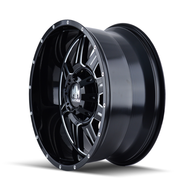 Monstir 18x9 6x135/6x139.7 +0 Black W / Milled Spokes - Image 2