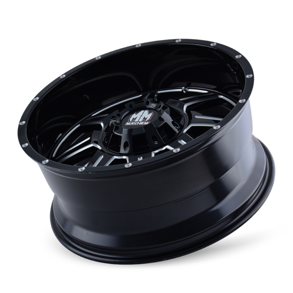 Monstir 18x9 6x135/6x139.7 +0 Black W / Milled Spokes - Image 3